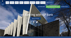 Desktop Screenshot of isfbank.com